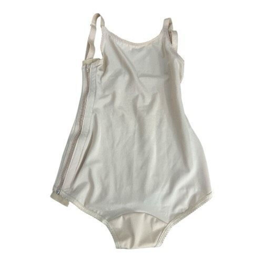 Isavela Compression Post Surgery Bodysuit Beige Large Side Zipper Hook & Eye - Picture 5 of 14